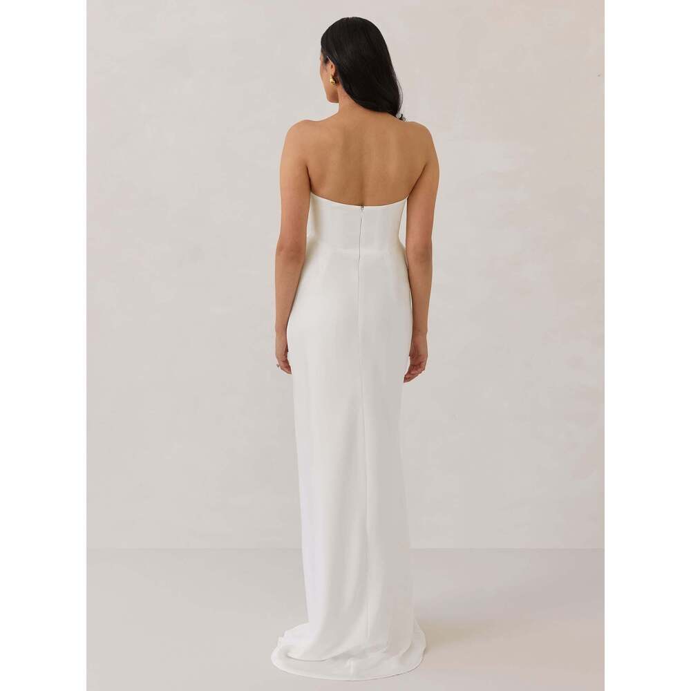 Park & Fifth Cardero Dress Size MM / Off White - Picture 5 of 5